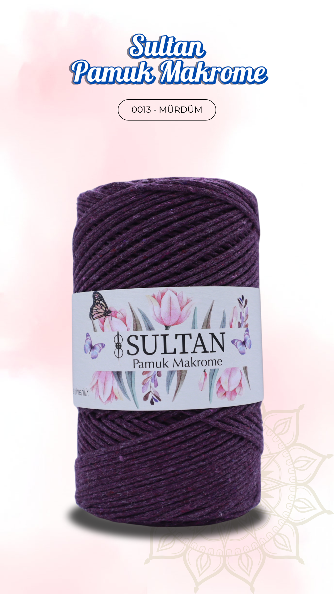 Sultan Pamuk Makrome - 0013 Mürdüm