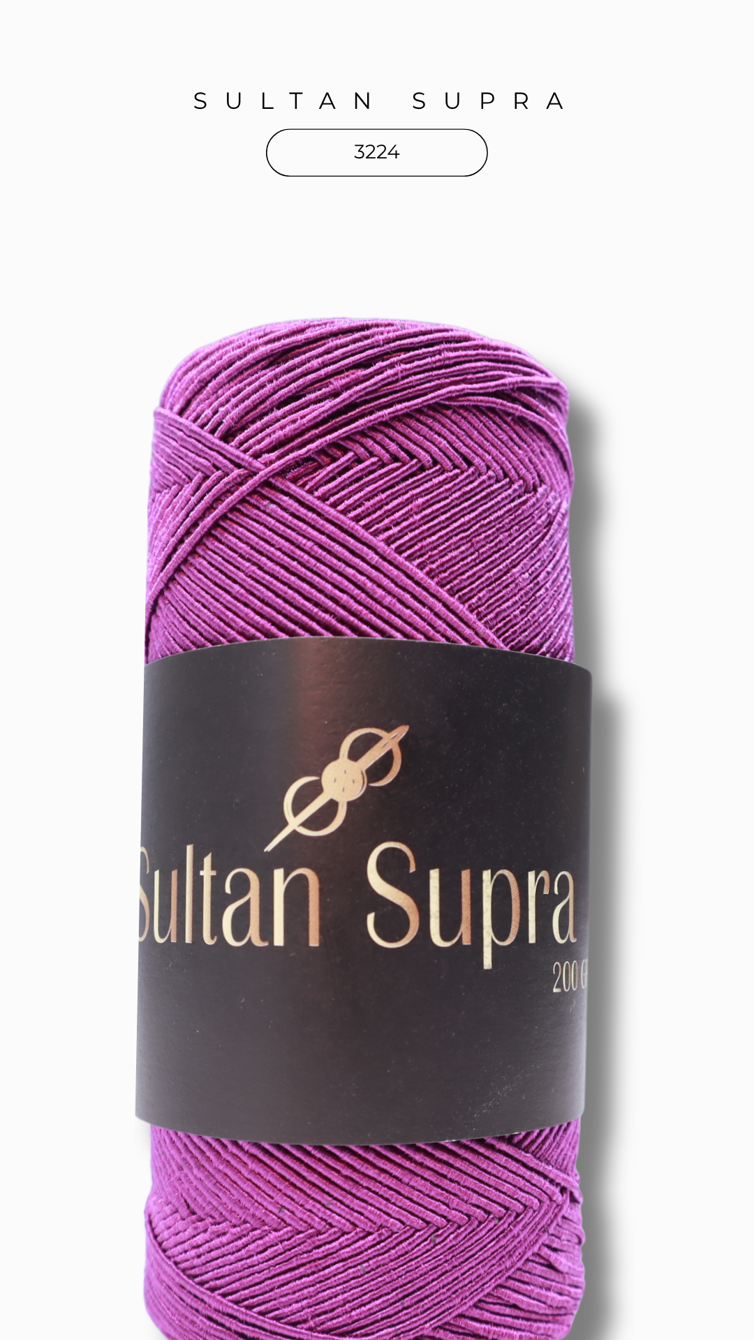 Sultan Supra İp 200 gr - 3224 Açık Mürdüm