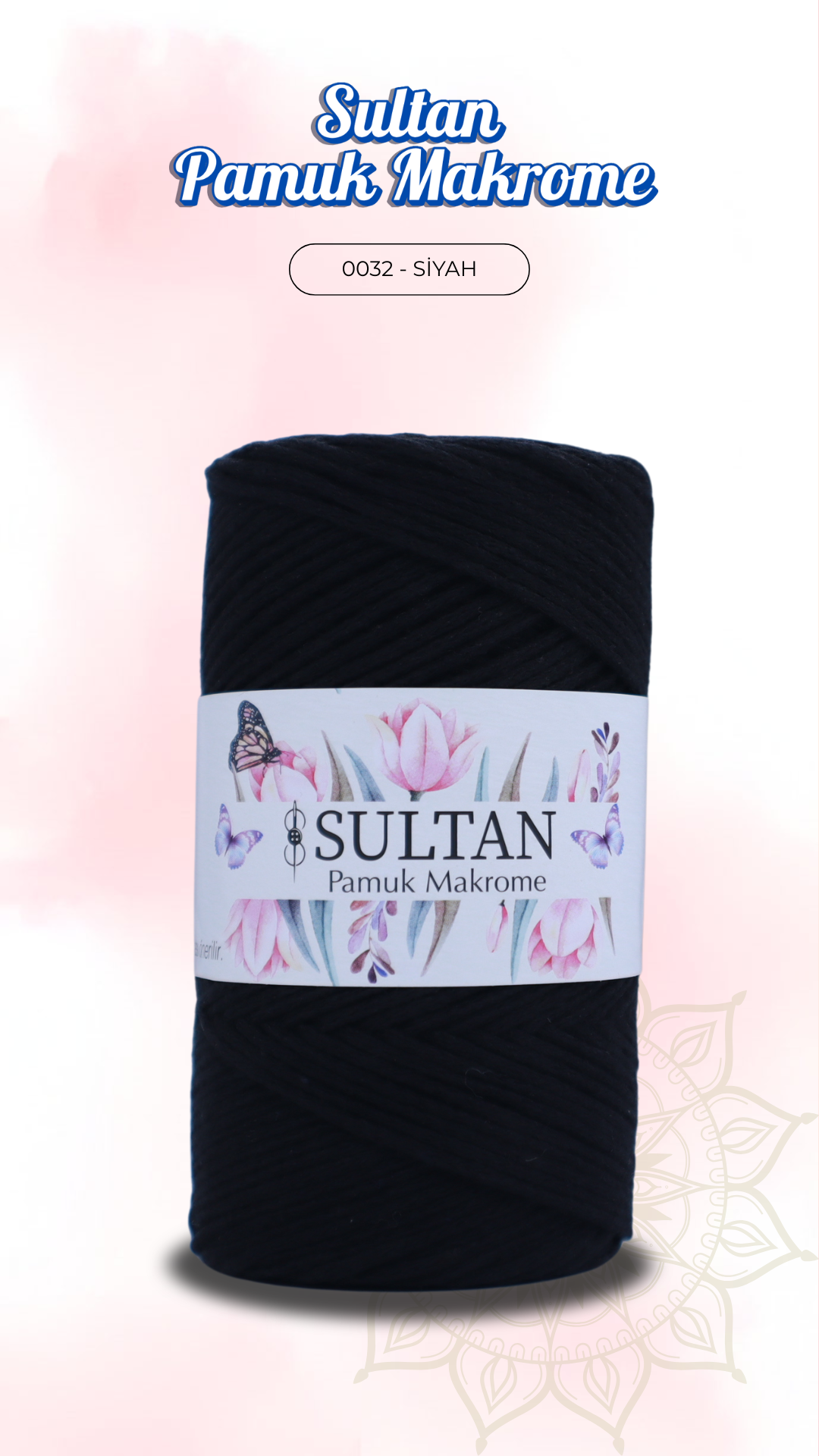 Sultan Pamuk Makrome - 0032 Siyah