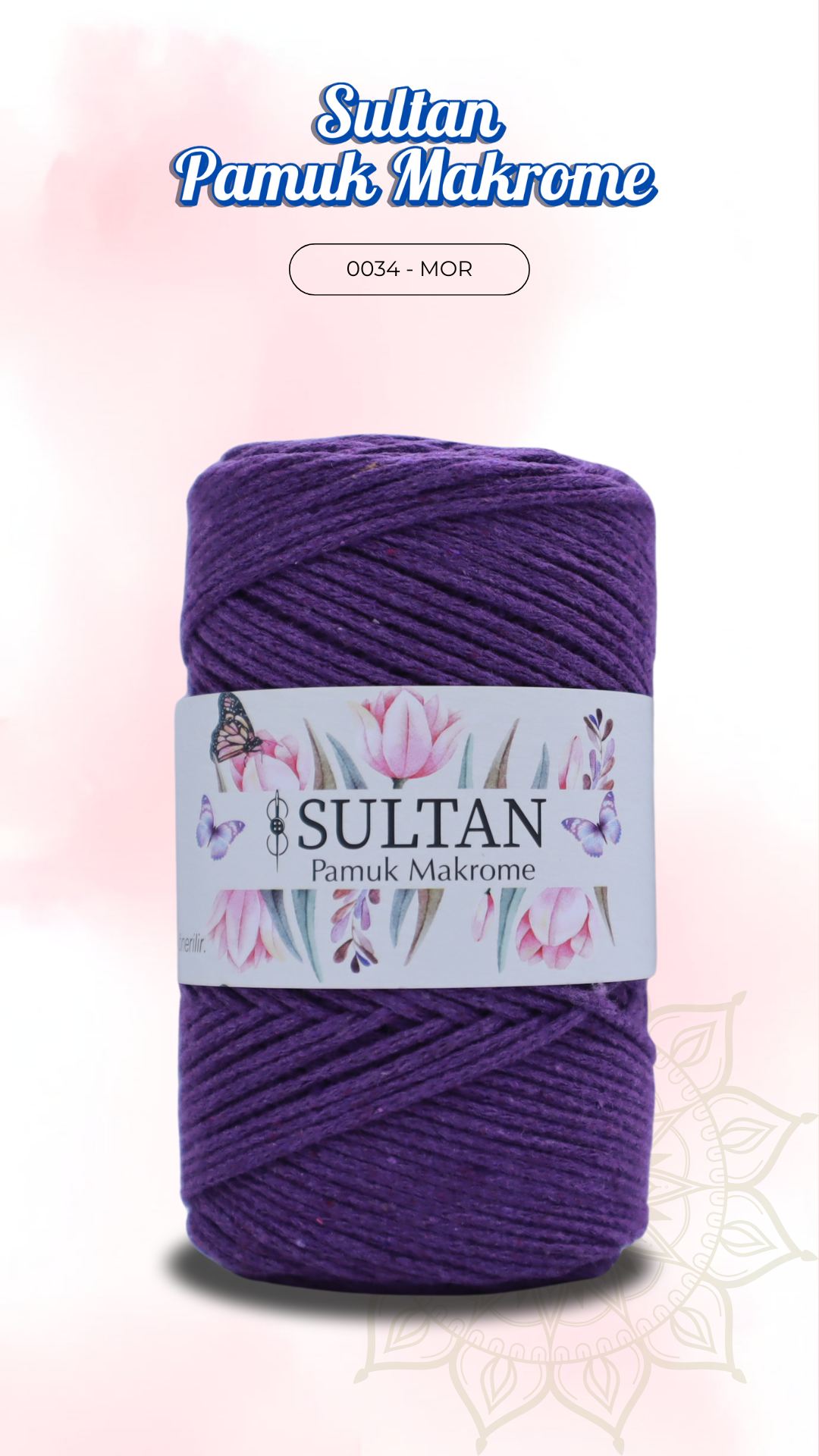 Sultan Pamuk Makrome - 0034 Mor
