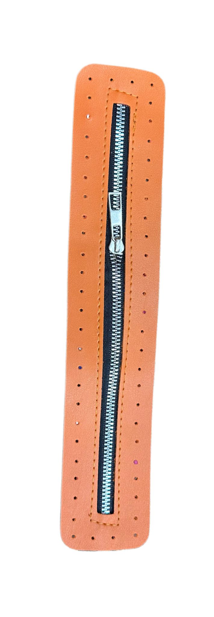 Çanta Fermuarı Derili 30 Cm Turuncu