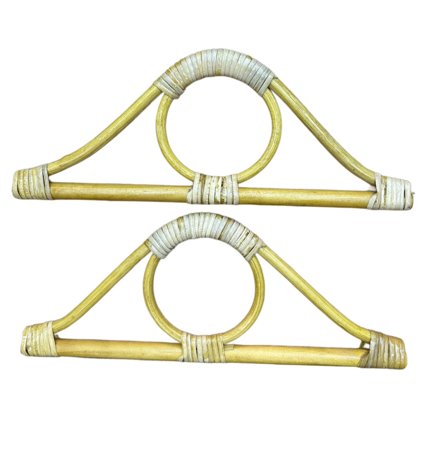 Çanta Sapı Göz Model Doğal Bambu Açık Ahşap Renk 27X11 cm