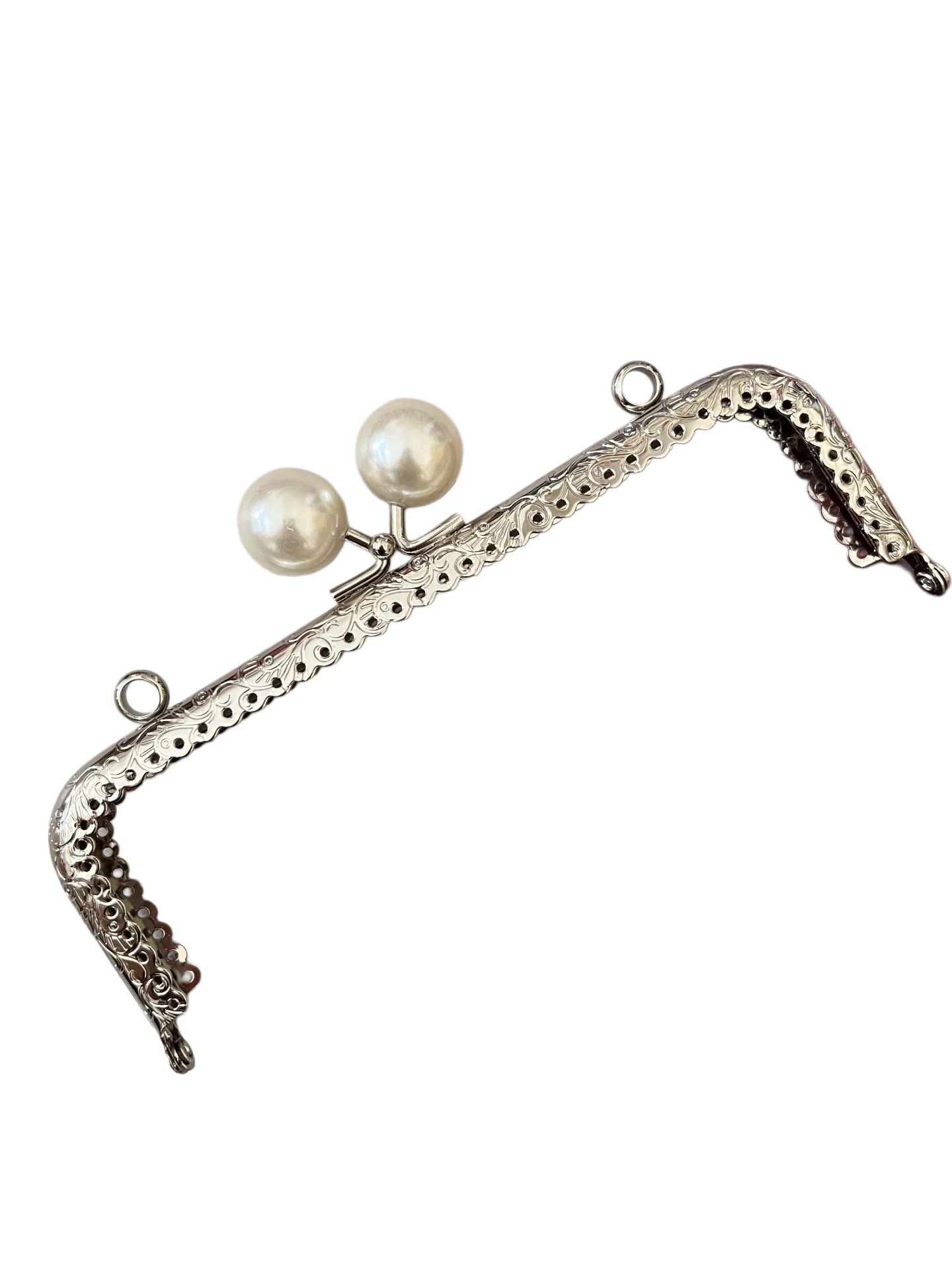 Çanta ve Cüzdan Klips İnci Başlıklı Kare 16.50 cm Altın