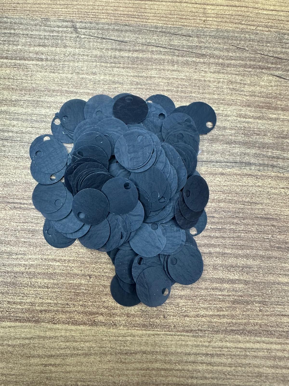 Sedefli Çanta Pulu 20 mm Siyah 20 Gr.