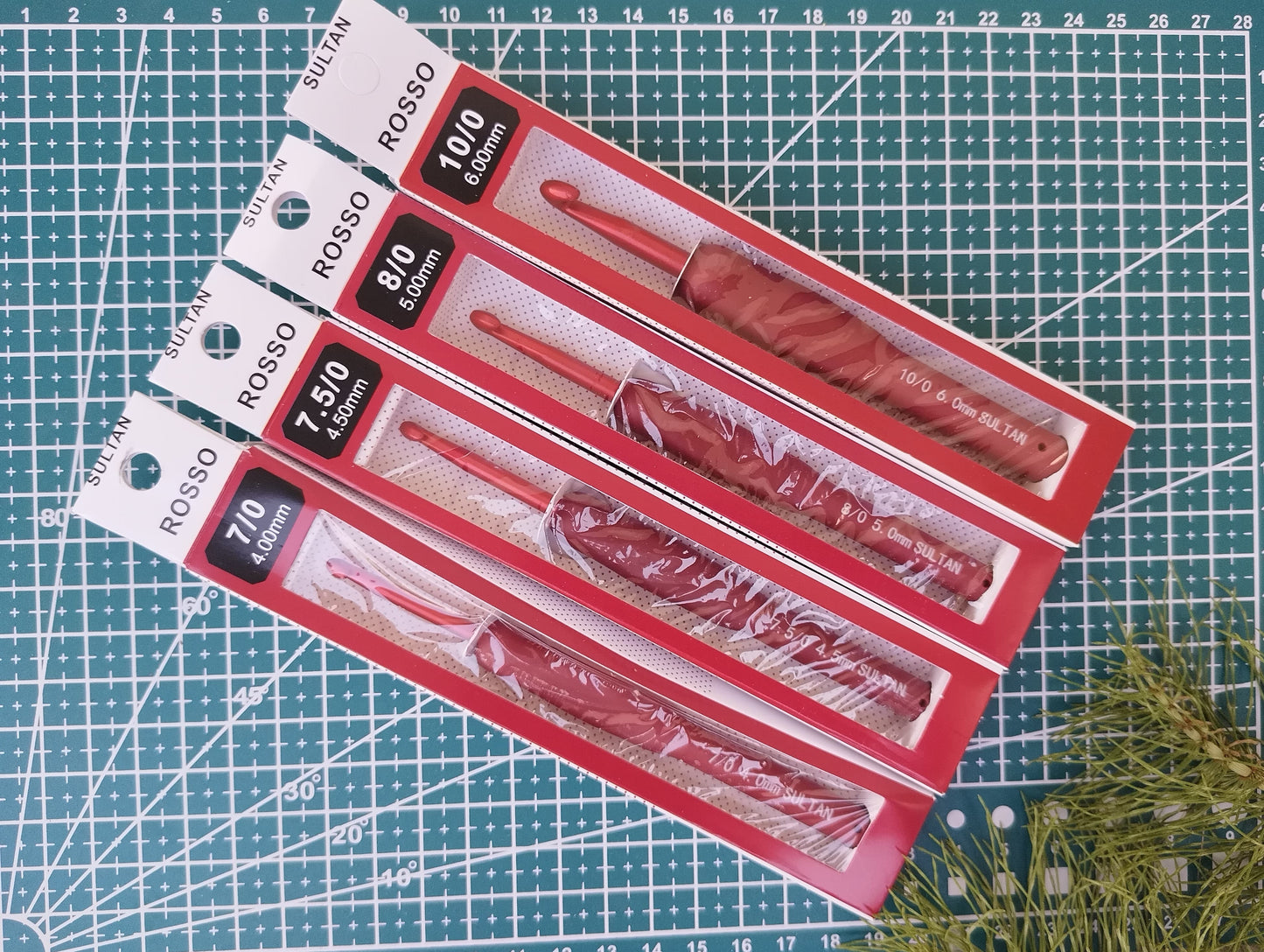 Rosso Red Silikon Saplı Tığ 15 cm