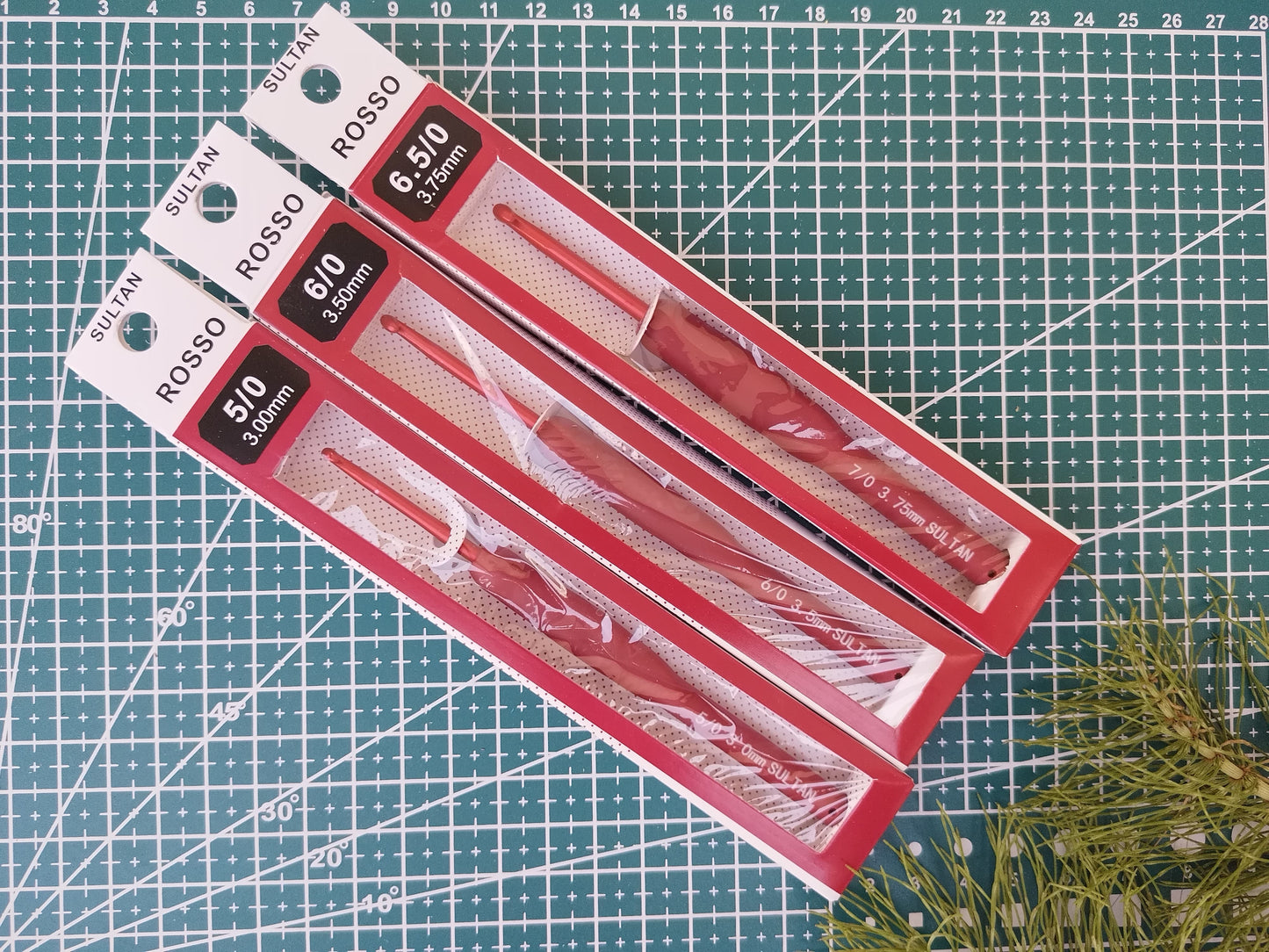 Rosso Red Silikon Saplı Tığ 15 cm