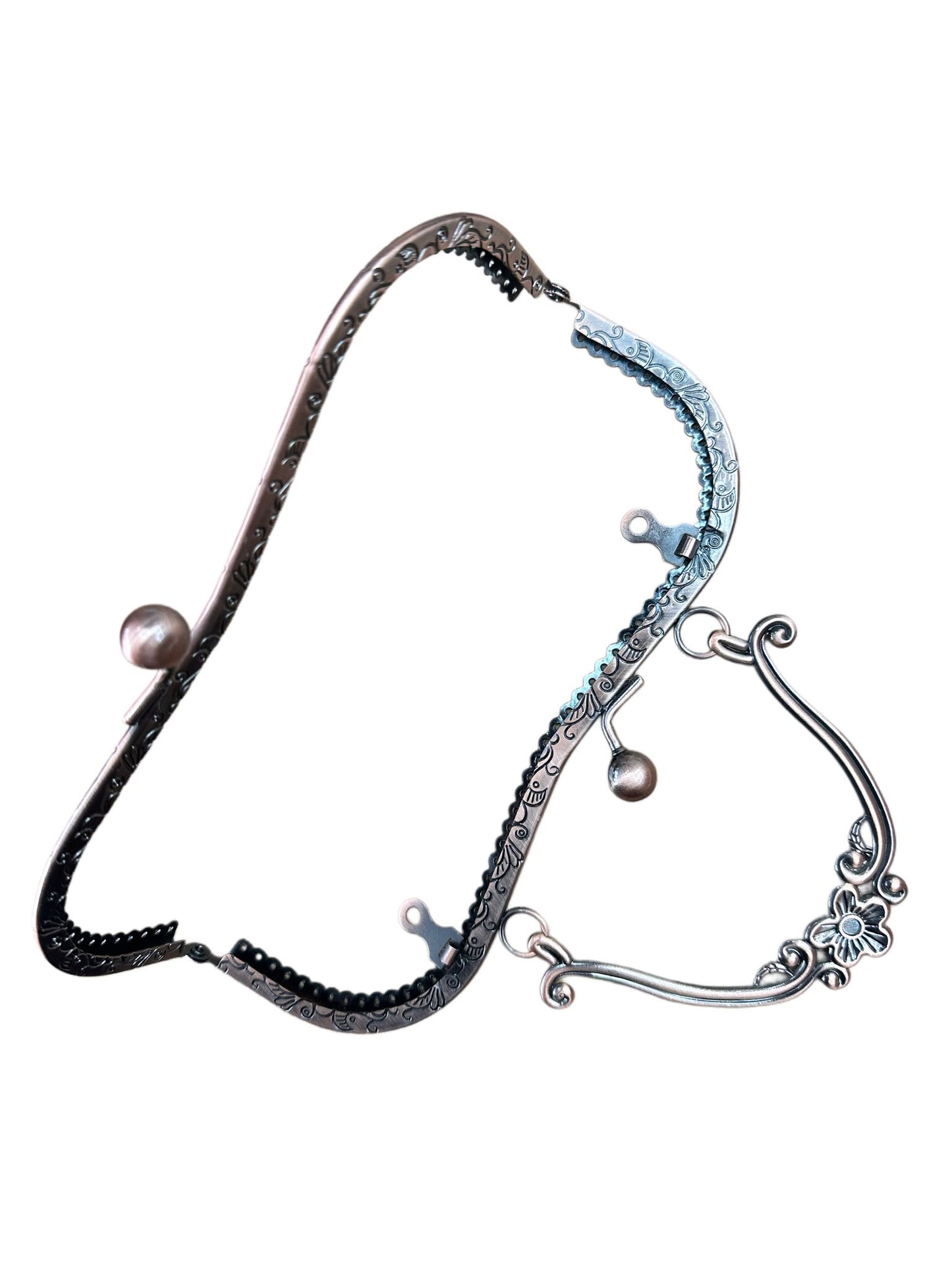 Çanta Bursu Klipsi Metal Bakır Rengi 21x16 cm