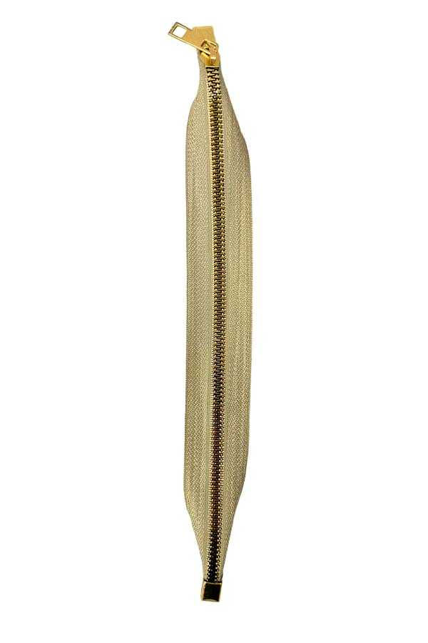 Çanta Fermuarı Dip Kapalı 30 cm Bej Sarı Diş