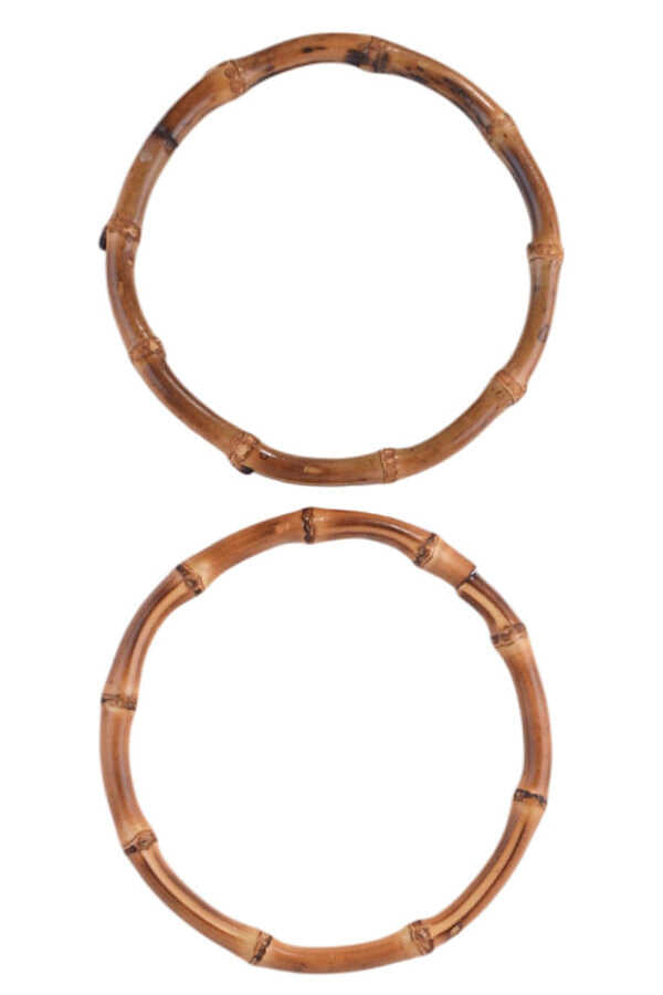 Çanta Sapı Doğal Bambu Ahşap Renk 15 cm