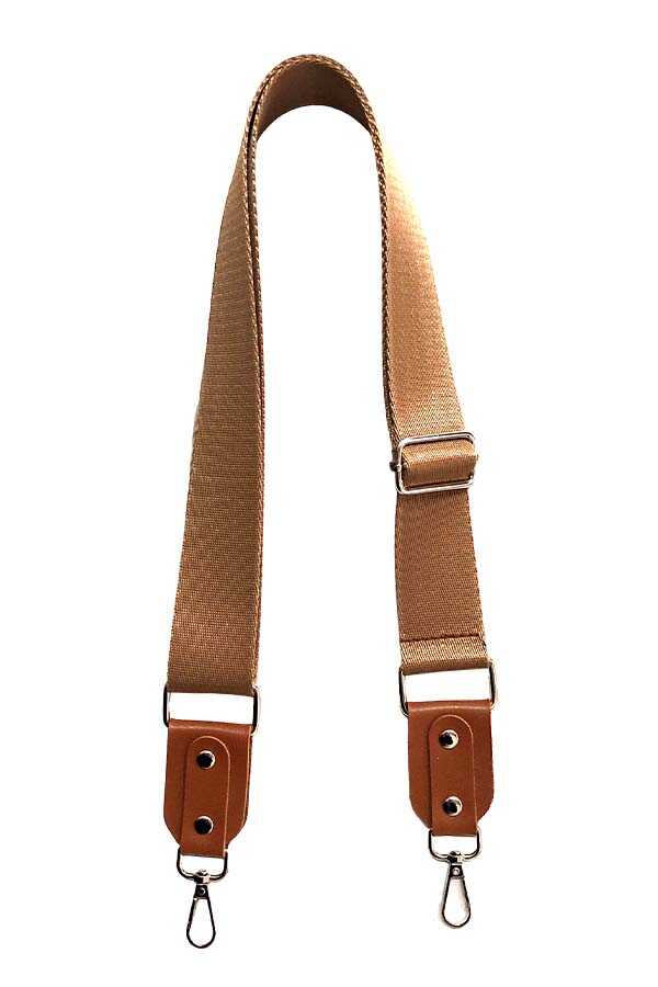 Çanta Sapı Ayarlanabilir Askı Palaska Deri Başlıklı Açık Kahve