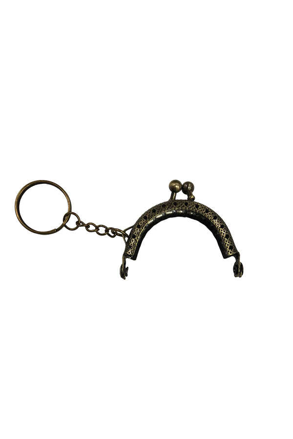 Çanta ve Cüzdan Klipsi Anahtarlık 5 cm Metal Oval Antik