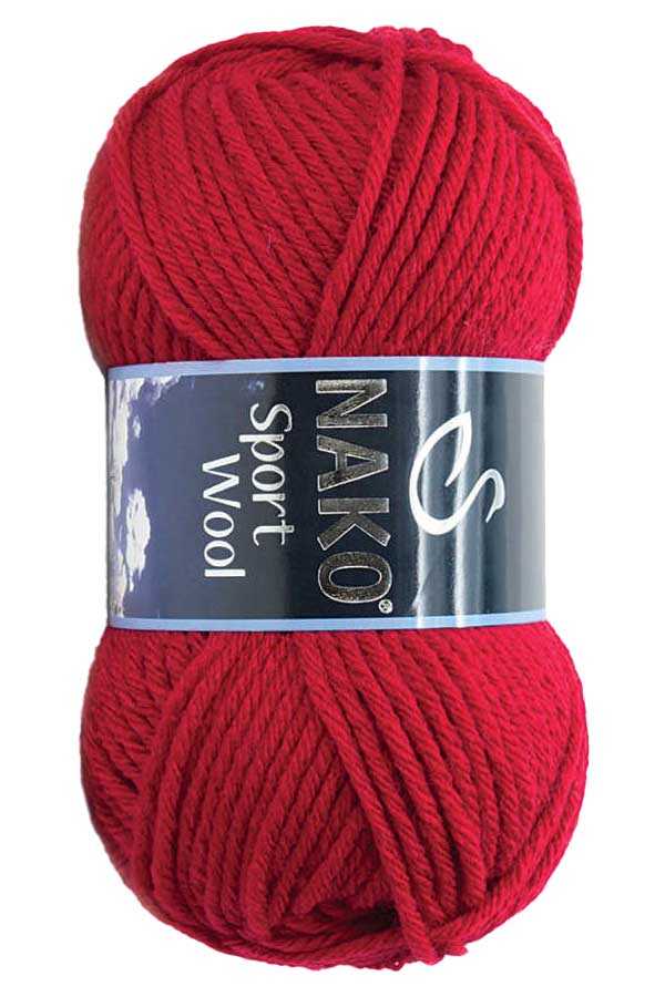 Nako Sport Wool 3641 Karmen Kırmızı