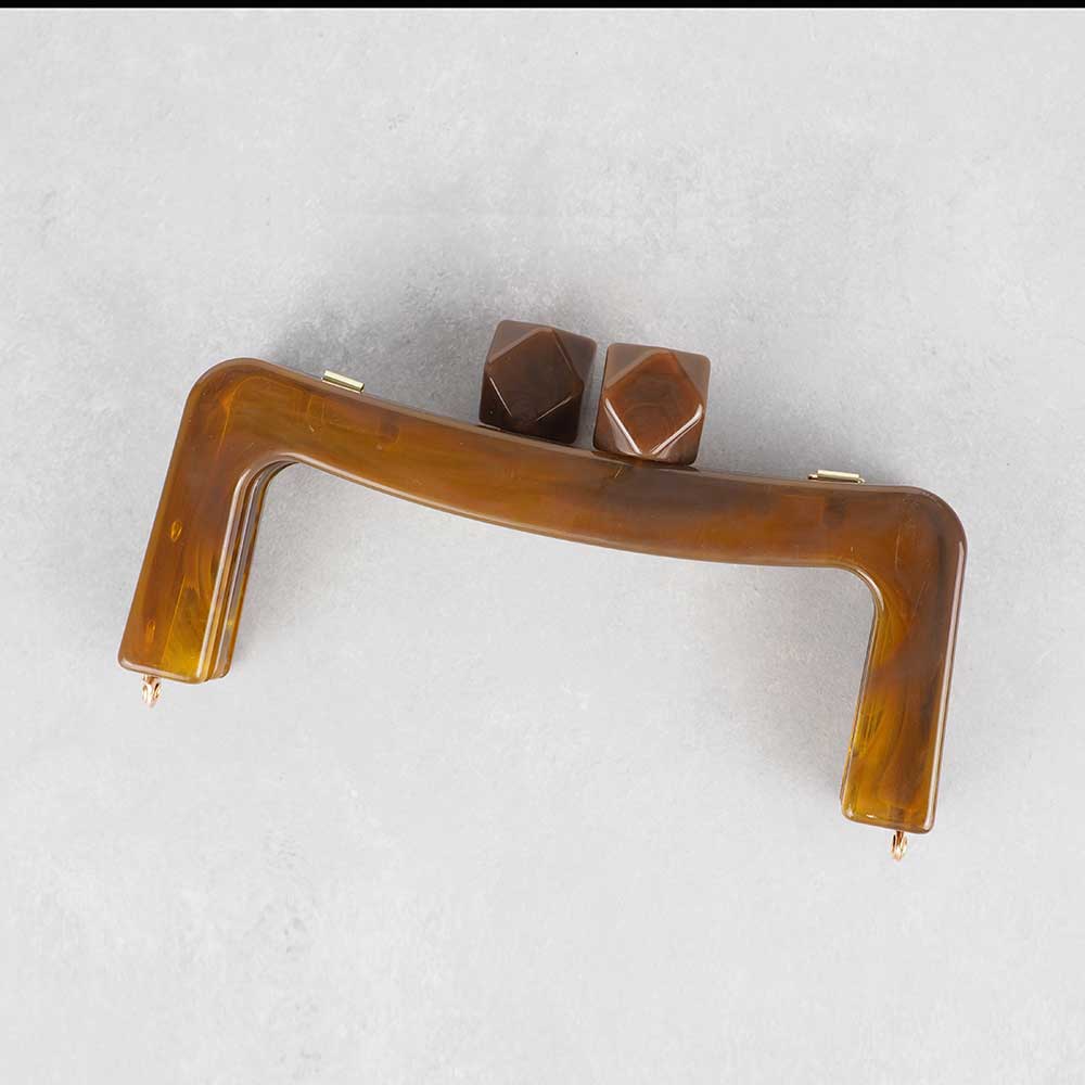 Çanta Sapı Akrilik Mıknatıslı Burs Kahverengi