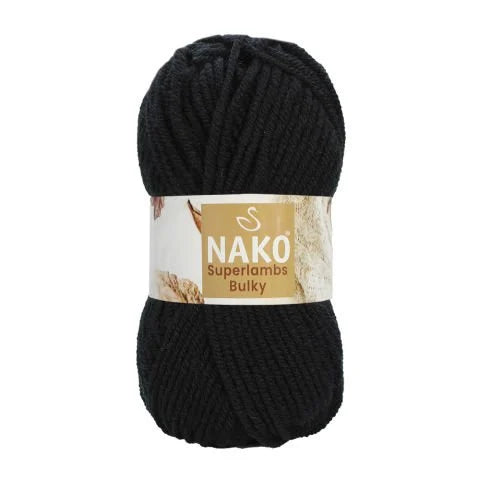 Nako Superlambs Bulky 217 Siyah