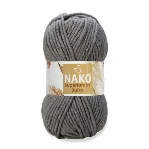 Nako Superlambs Bulky 4977 Gri Melanj