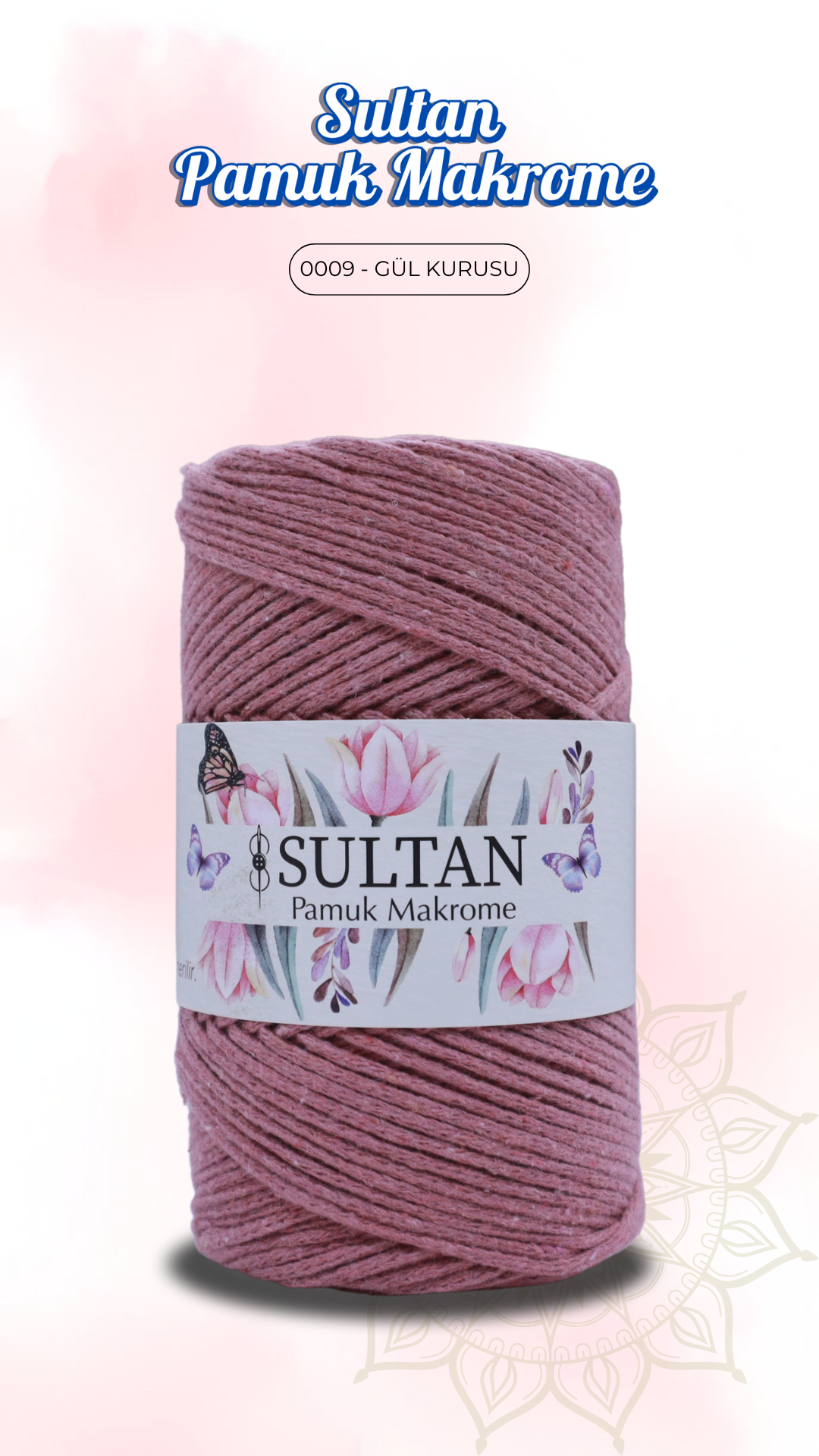 Sultan Pamuk Makrome - 0009 Gül Kurusu