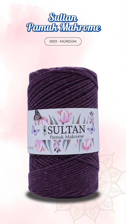 Sultan Pamuk Makrome - 0013 Mürdüm