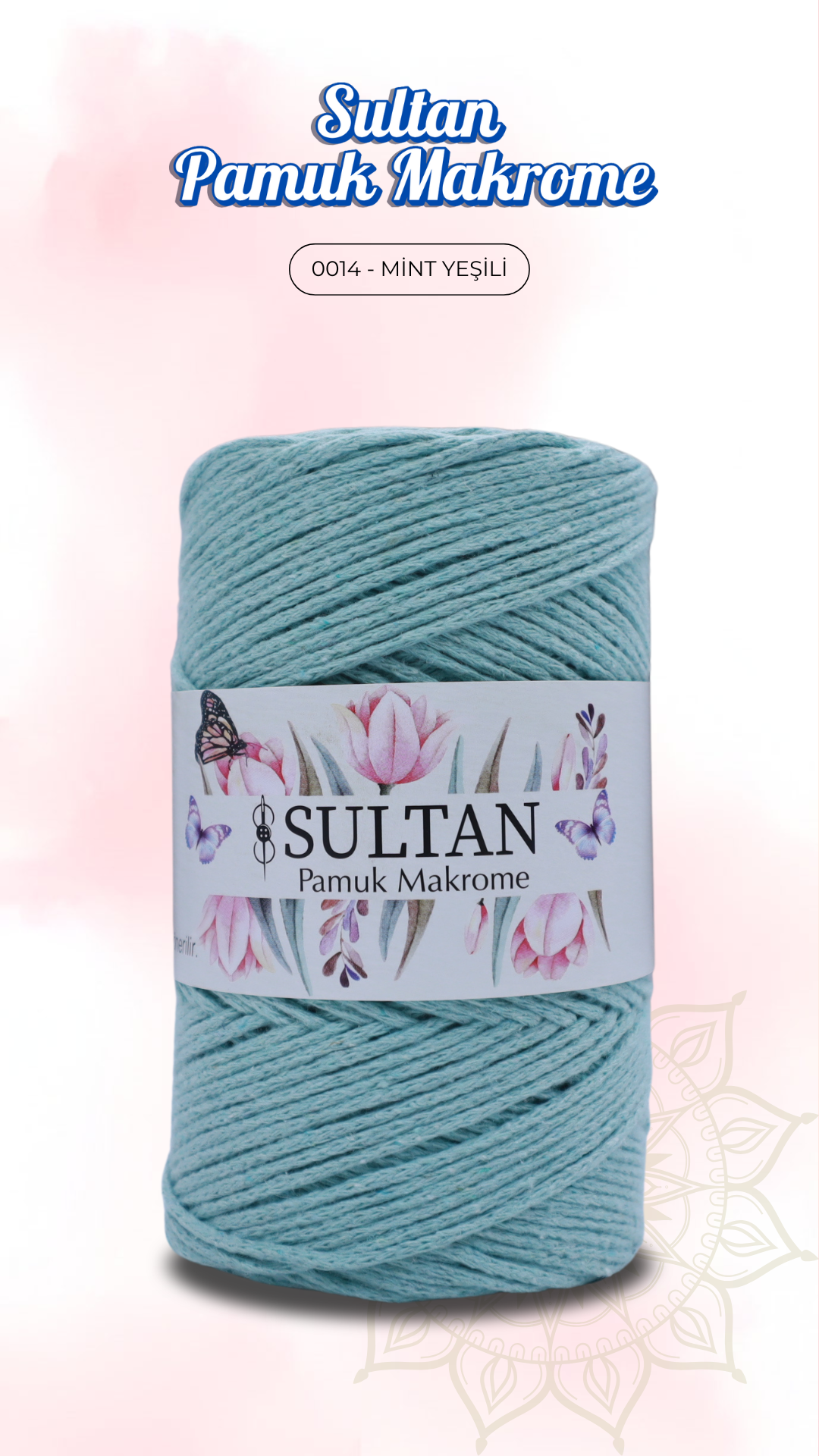 Sultan Pamuk Makrome - 0014 Mint Yeşili