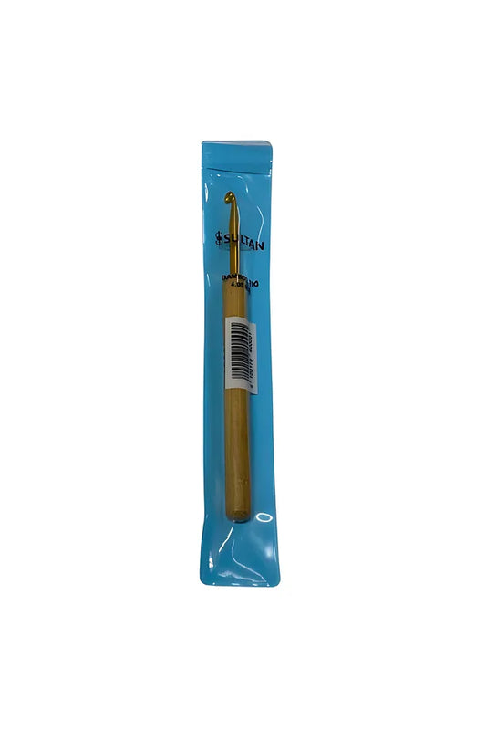 Sultan Bambu Ahşap Örgü Tığı 14 cm