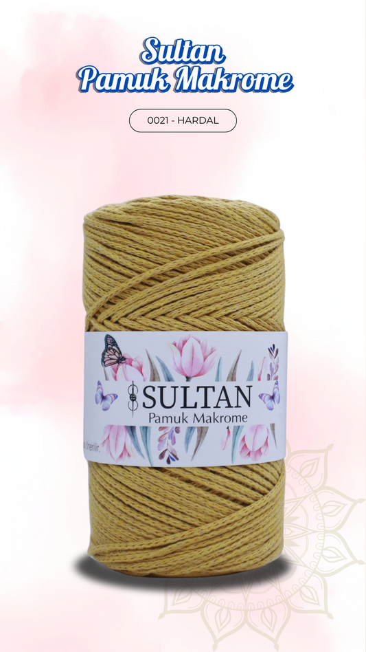 Sultan Pamuk Makrome - 0021 Hardal