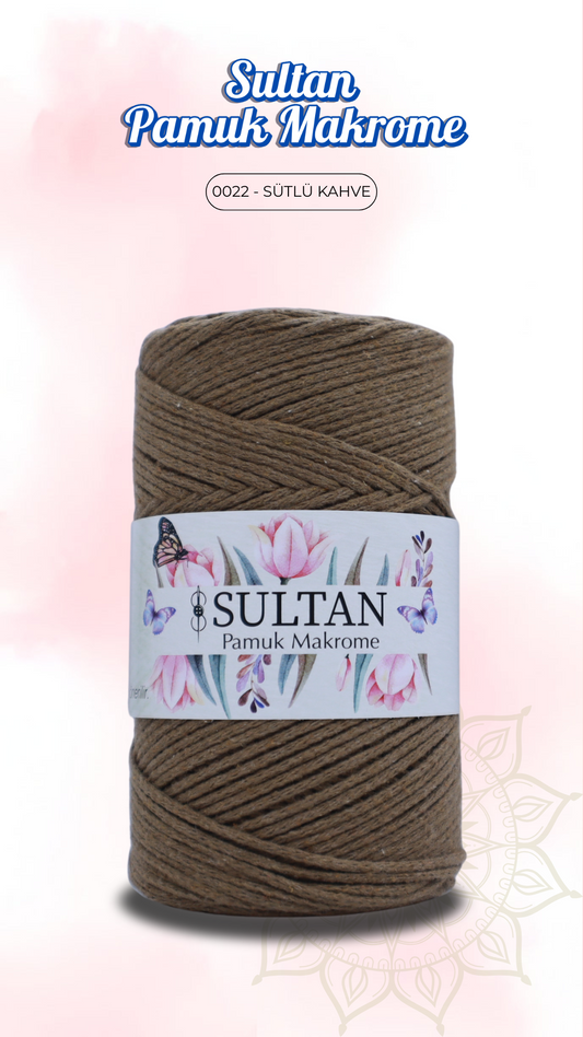 Sultan Pamuk Makrome - 0022 Sütlü Kahve