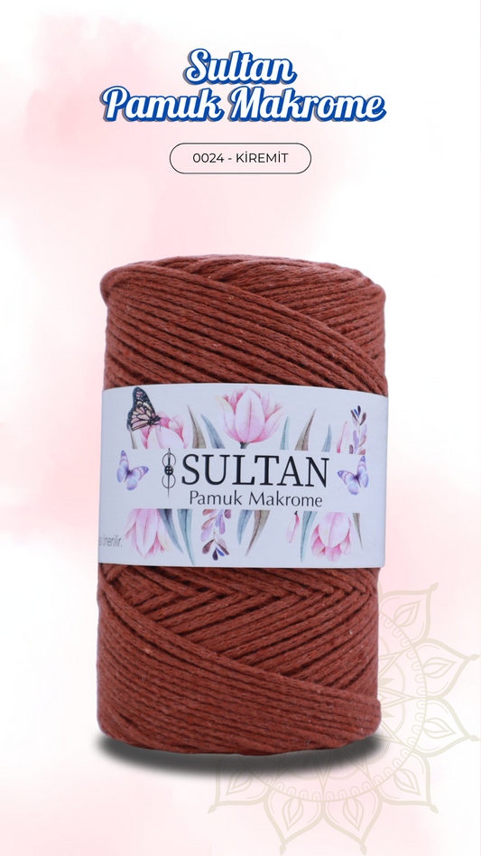 Sultan Pamuk Makrome - 0024 Kiremit