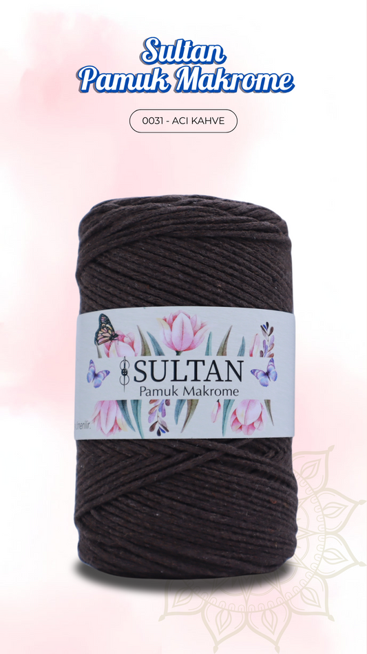 Sultan Pamuk Makrome - 0031 Acı Kahve