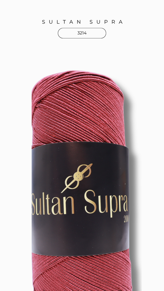 Sultan Supra İp 200 gr - 3214 Bordo