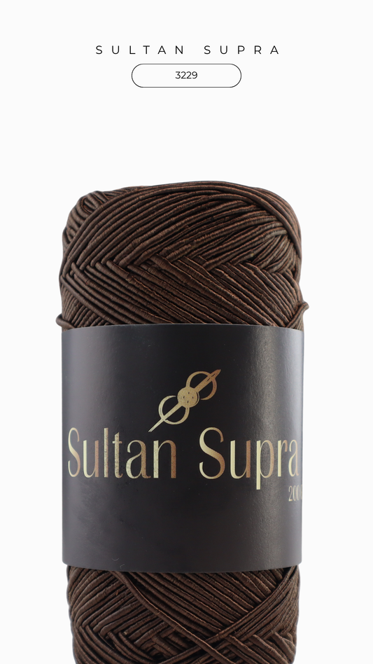 Sultan Supra İp 200 gr - 3229 Kızıl Kahve
