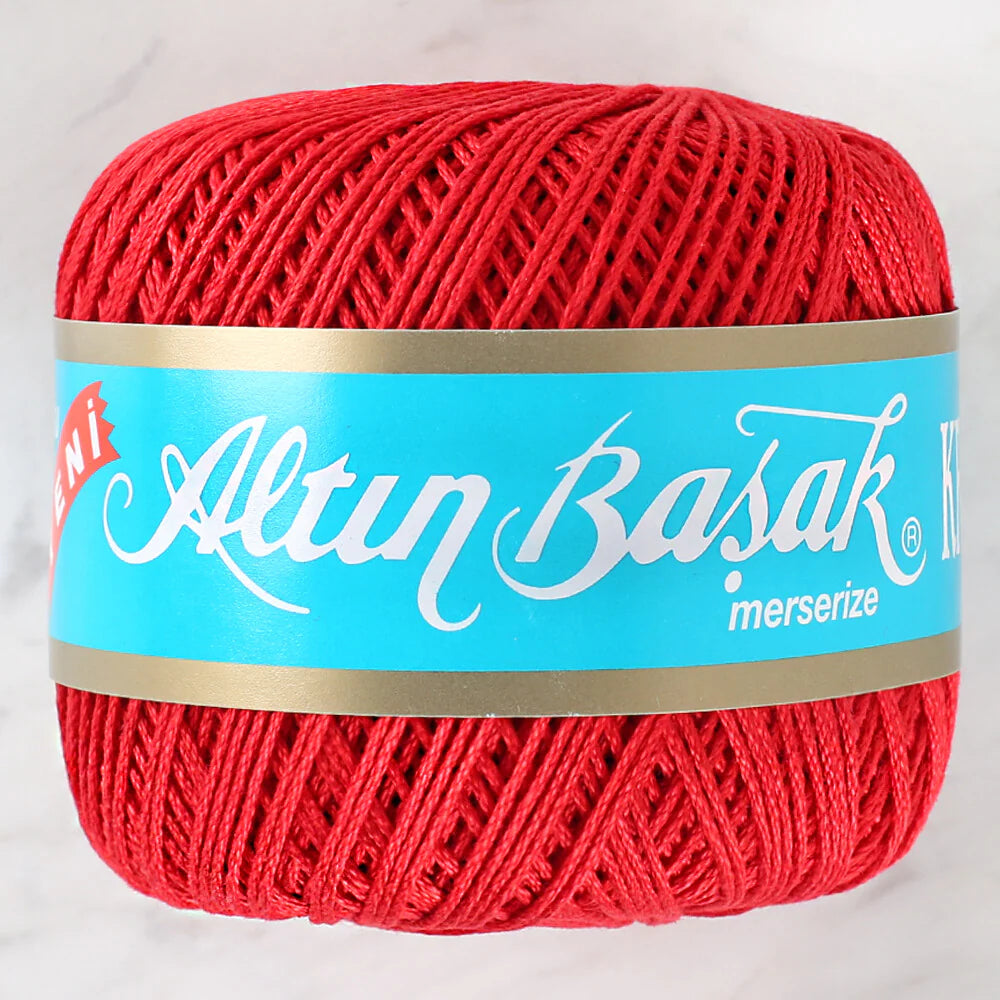 Altınbaşak 14/8 Kırmızı Kroşe Yumak - 0036