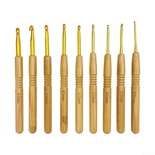 Sultan Bambu Ahşap Örgü Tığı 14 cm