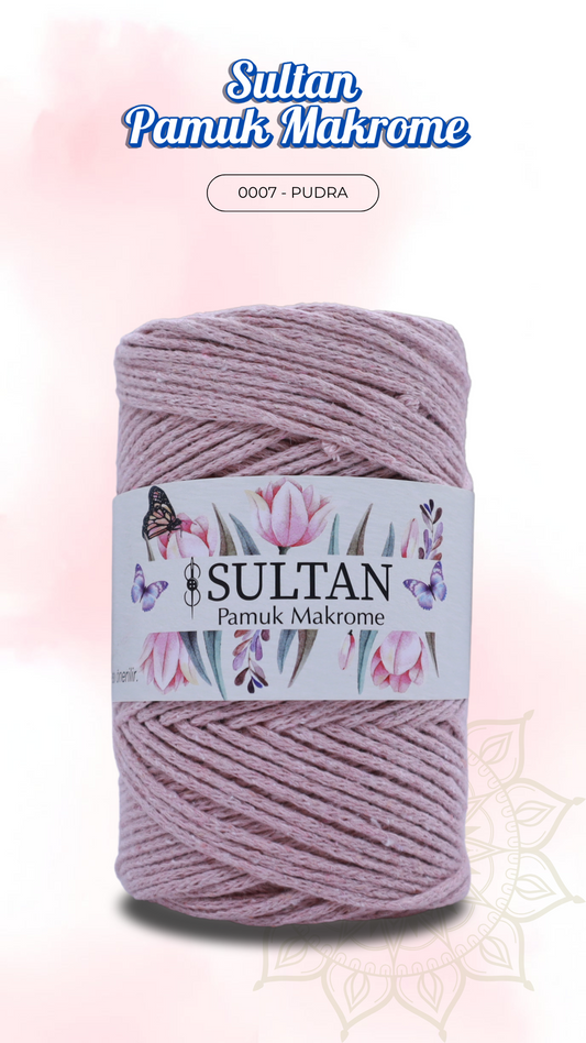 Sultan Pamuk Makrome - 0007 Pudra Pembe