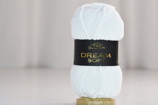 Sultan Dream Soft Kadife İp 901 Beyaz