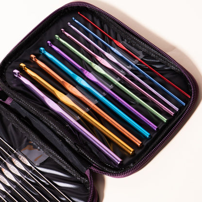 Profesyonel Metal Tığ Kanca Seti Örgü için Başlangıç Kiti 22 li