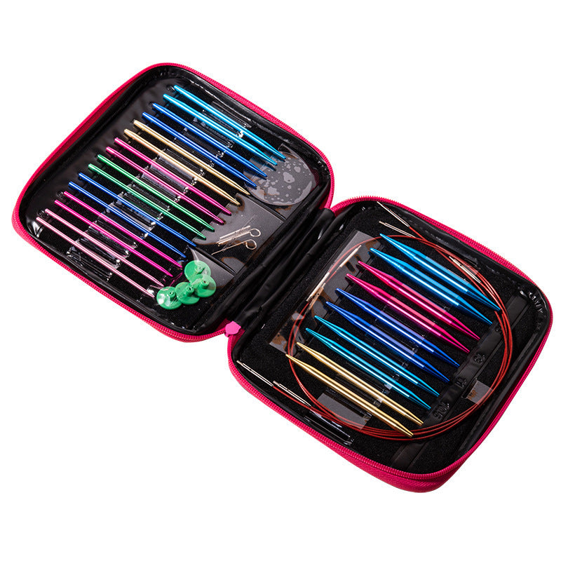 Fuşya Cüzdanlı Misinalı Şiş Seti