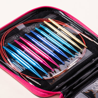 Fuşya Cüzdanlı Misinalı Şiş Seti