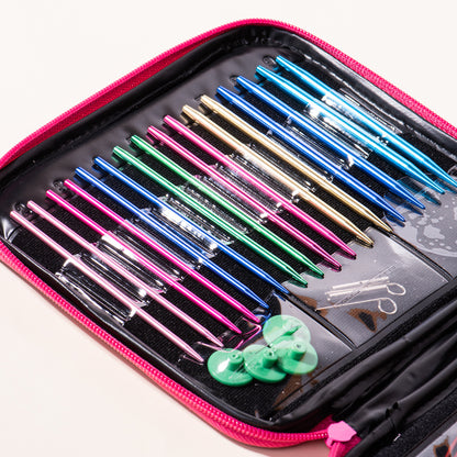 Fuşya Cüzdanlı Misinalı Şiş Seti