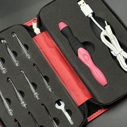 Göz Yormayan Işıklı Profesyonel Tığ Seti - 2.5mm-8.0mm (11 Başlıklı & Şarjlı Tam Set)