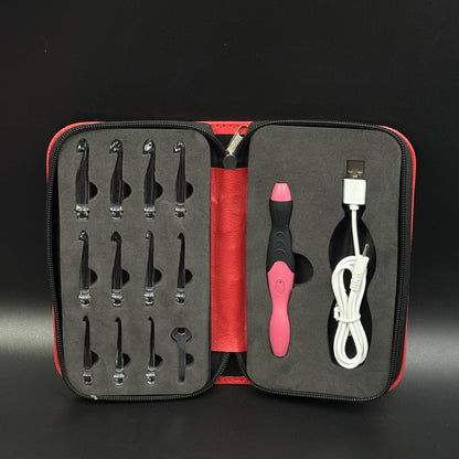 Göz Yormayan Işıklı Profesyonel Tığ Seti - 2.5mm-8.0mm (11 Başlıklı & Şarjlı Tam Set)