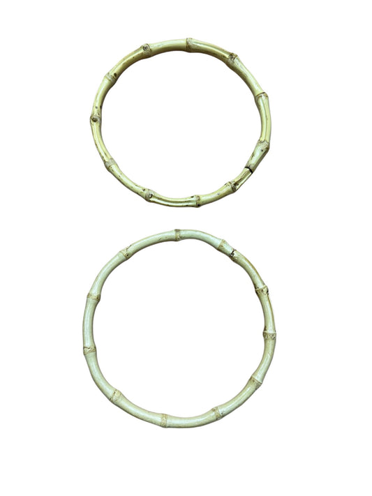 Çanta Sapı Doğal Bambu Açık Doğal Ahşap Renk 15 cm