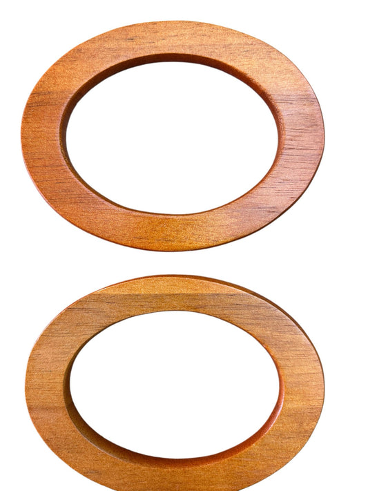 Çanta Sapı Doğal Ahşap AH-01 15X11.50 cm Kremit Rengi