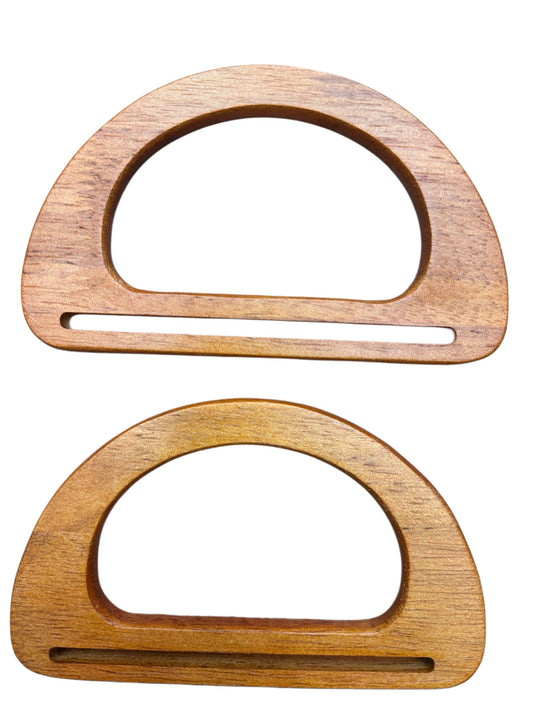 Çanta Sapı Doğal Ahşap AH-03 15X9 cm Koyu Ahşap