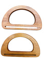 Çanta Sapı Doğal Ahşap AH-03 15X9 cm Koyu Ahşap