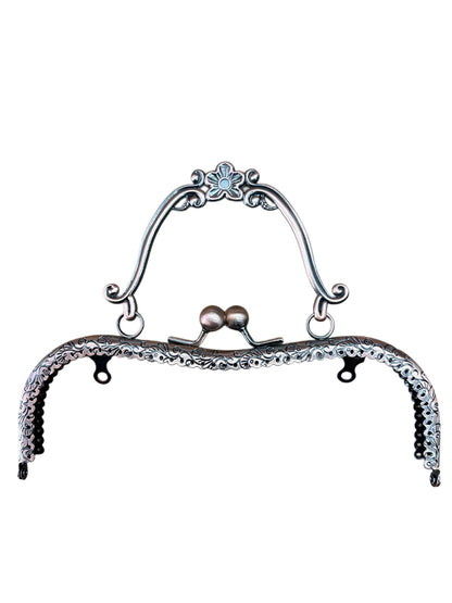 Çanta Bursu  Klipsi  Metal Bakır Rengi 21x16 cm