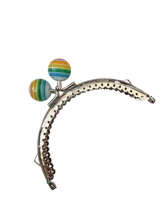 Çanta ve Cüzdan Klips Lolipop Başlıklı Oval 10.50 cm Nikel