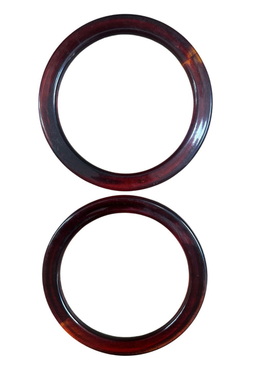 Çanta Sapı Akrilik Yuvarlak 15 cm Kehribar