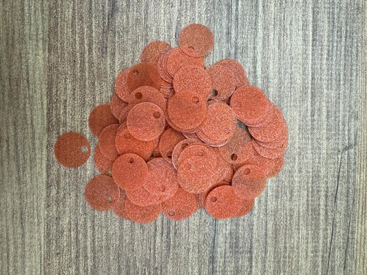 Sedefli Çanta Pulu 20 mm Turuncu  20 Gr.
