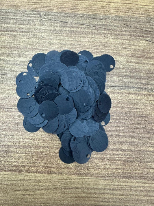 Sedefli Çanta Pulu 20 mm Siyah 20 Gr.