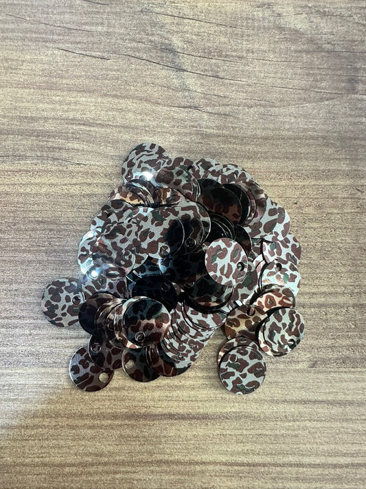 Çanta Pulu 20 mm Gümüş Leopar 20 Gr.