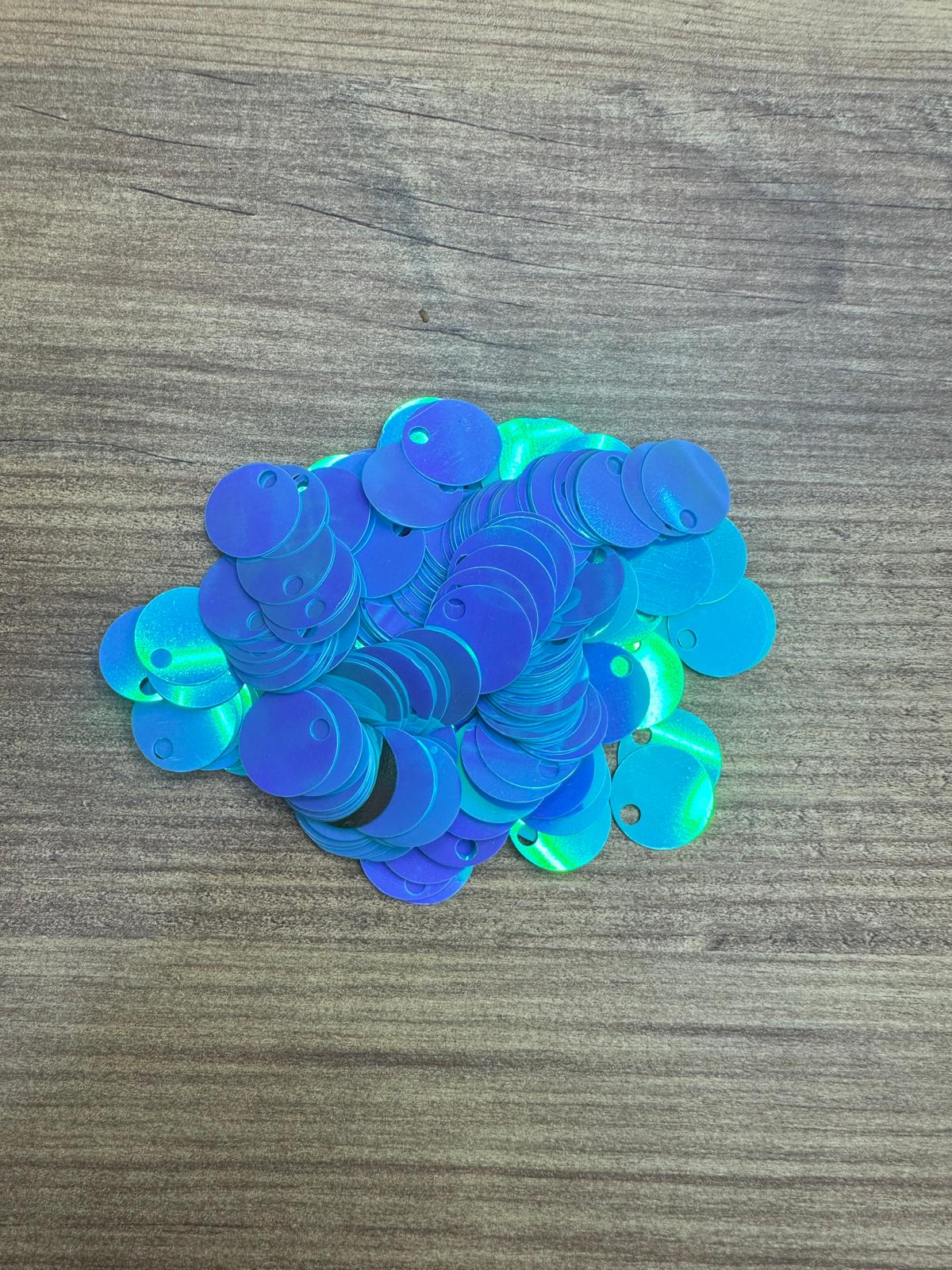 Çanta Pulu 20 mm Mat Mavi Hologramlı 20 Gr.